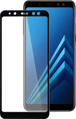Защитное стекло для телефона Case Full Screen для Galaxy A8 2018 (черный/глянец) -