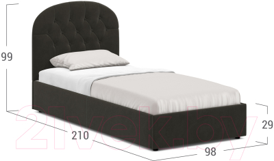 Купить Односпальная кровать Moon Family 1252 / MF010286 в Солигорске