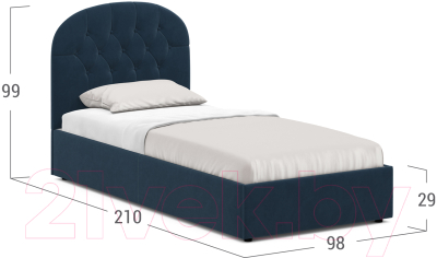 Купить Односпальная кровать Moon Family 1252 / MF010407 в Солигорске