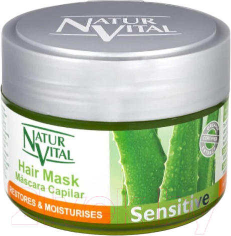 Маска для волос Natur Vital Aloe Vera Juniper Sensitive Hair Mask