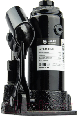 Изображение товара Бутылочный домкрат БелАК БАК.00040