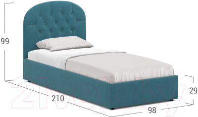 Купить Односпальная кровать Moon Family 1252 / MF010347 в Солигорске