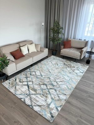 Ковер Radjab Carpet Бьянка Прямоугольник K551B / 7628RK-B (3x5, Cream Shirink/Vizon Fdy)