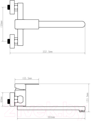 Смеситель Econoce EC0216BL