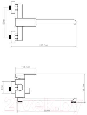 Смеситель Econoce EC0217BL