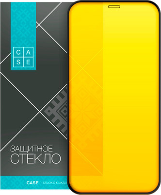 Защитное стекло для телефона Case Full Glue для Galaxy A90 (черный/глянец) - 