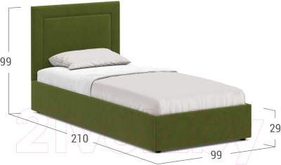 Купить Односпальная кровать Moon Family 1258 / MF011105 в Бобруйске