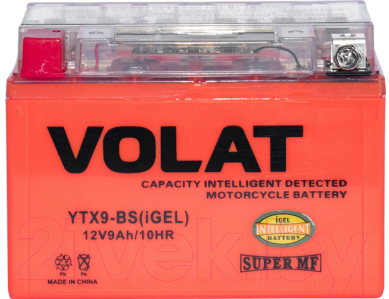 Мотоаккумулятор VOLAT YTX9-BS iGEL L+ (9 А/ч)