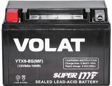 Мотоаккумулятор VOLAT YTX9-BS MF L+ (9 А/ч)