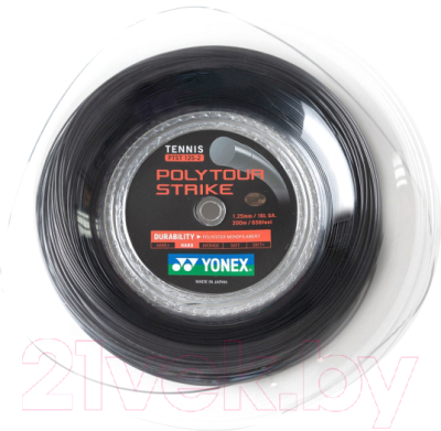 Струна для теннисной ракетки Yonex Polytour Strike 125 Coil (200м, черный)