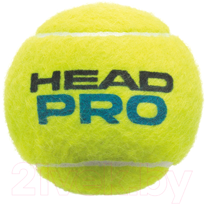 Набор теннисных мячей Head Pro 3B / 571603 (3шт, желтый)
