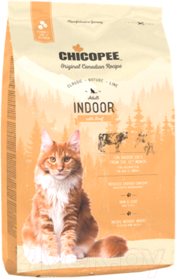 Сухой корм для кошек Chicopee CNL Indoor с говядиной (1.5кг)