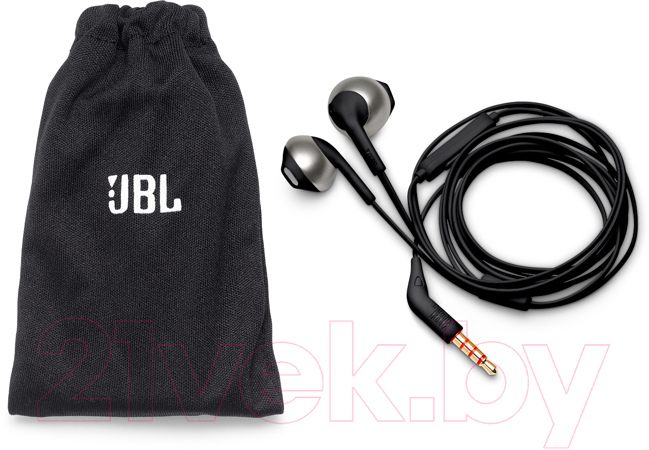 Наушники-гарнитура JBL T205 / T205BLK (черный)