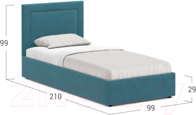 Купить Односпальная кровать Moon Family 1258 / MF011146 в Бобруйске