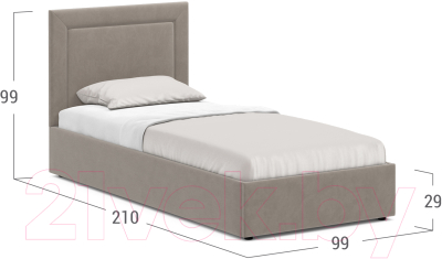 Купить Односпальная кровать Moon Family 1258 / MF011117 в Солигорске