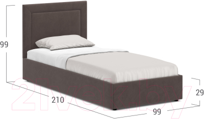 Купить Односпальная кровать Moon Family 1258 / MF011127 в Бобруйске
