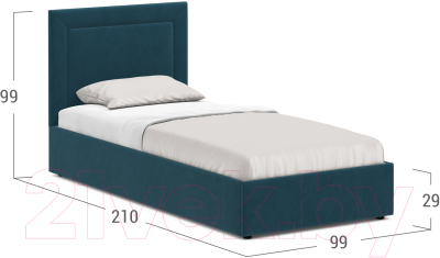 Купить Односпальная кровать Moon Family 1258 / MF011157 в Бобруйске