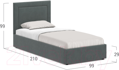 Купить Односпальная кровать Moon Family 1258 / MF011096 в Бобруйске