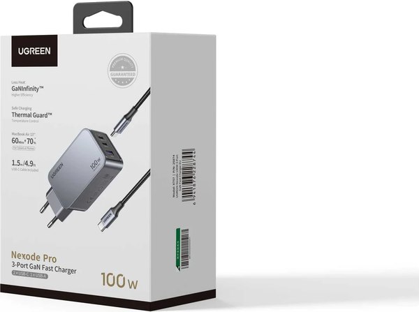 Зарядное устройство сетевое Ugreen X757 / 25874 (серый)