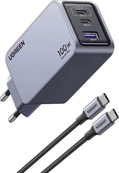 Зарядное устройство сетевое Ugreen X757 / 25874 (серый)