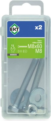 Болт ЕКТ M8х60 DIN933 / B008036 (2шт) - 