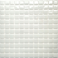 Комплект мозаики Gidrostroy Glass Mosaic QN-001 (317x317, белый, 5шт) - 