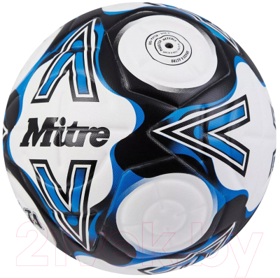 Футбольный мяч Mitre Delta One 24 / 5-B01787C21 (размер 5, белый/синий/черный)