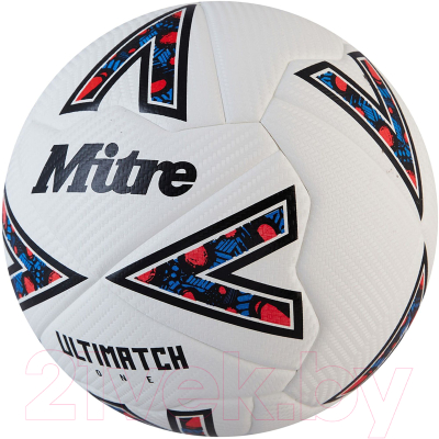 Футбольный мяч Mitre Ultimatch One 24 / 5-B01789C29 (размер 5, белый/черный)