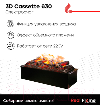 Электрокамин RealFlame 3d Cassette 650