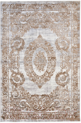 Ковер Radjab Carpet Бьянка Прямоугольник N004D / 8351RK-B (1x2, Cream Shirink/Vizon Fdy)