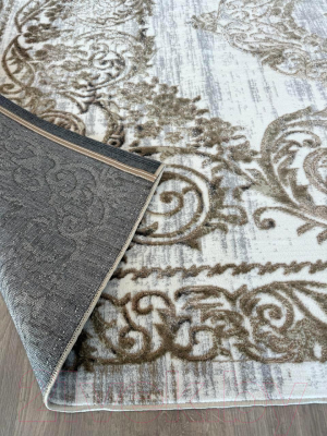 Ковер Radjab Carpet Бьянка Прямоугольник N004D / 8351RK-B (1x2, Cream Shirink/Vizon Fdy)
