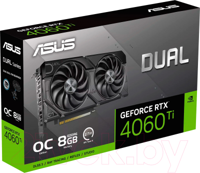 Видеокарта Asus DUAL-RTX4060TI-O8G-EVO