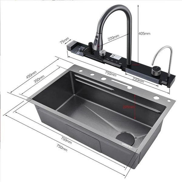 Купить Мойка кухонная со смесителем Wisent WG-37545BDF в Солигорске