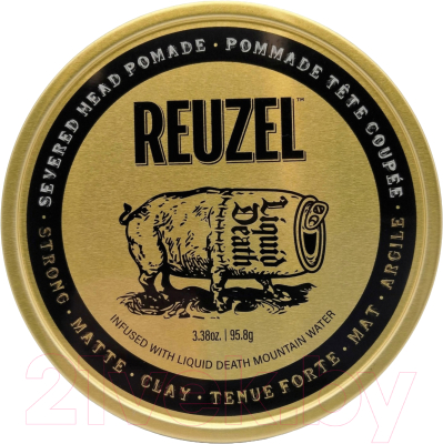 Глина для укладки волос Reuzel Severed Head Strong Hold Clay Pomade Liquid Death (95.8г)