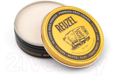 Глина для укладки волос Reuzel Severed Head Strong Hold Clay Pomade Liquid Death (95.8г)