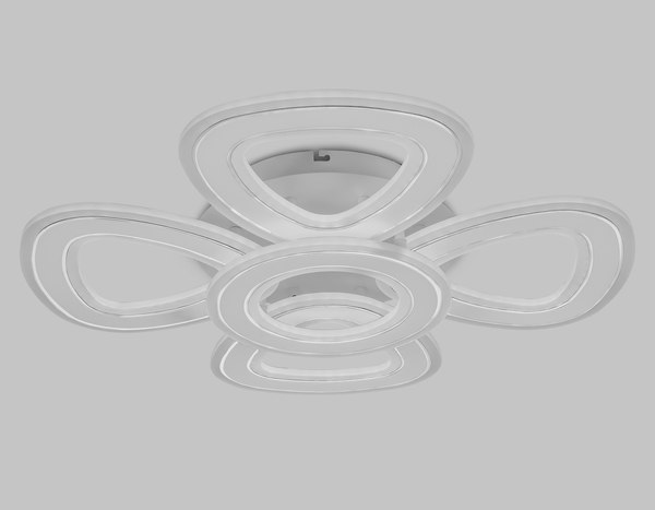 Люстра Ambrella FA8925/4+1 WH/CH (белый/хром)