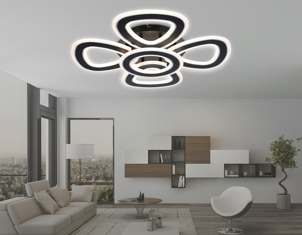 Люстра Ambrella FA8926/4+1 BK/CH (черный/хром)