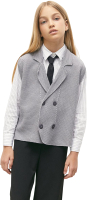 Жилет детский Amarobaby Pure Love School Vest / AB-OD24-PLSV1001/11-128 (серый, р.128) -