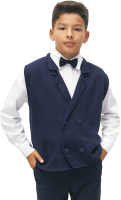 Жилет детский Amarobaby Pure Love School Vest / AB-OD24-PLSV1001/20-128 (синий, р.128) -