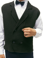 Жилет детский Amarobaby Pure Love School Vest / AB-OD24-PLSV1001/09-128 (черный, р.128) -