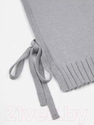 Жилет детский Amarobaby Bow / AB-OD24-KNIT10B/11-134 (серый, р.134)