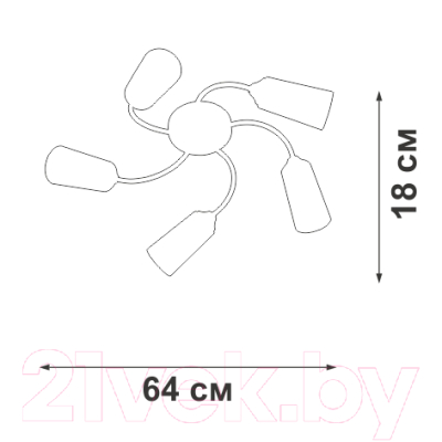 Люстра Vitaluce V2831-9/5PL