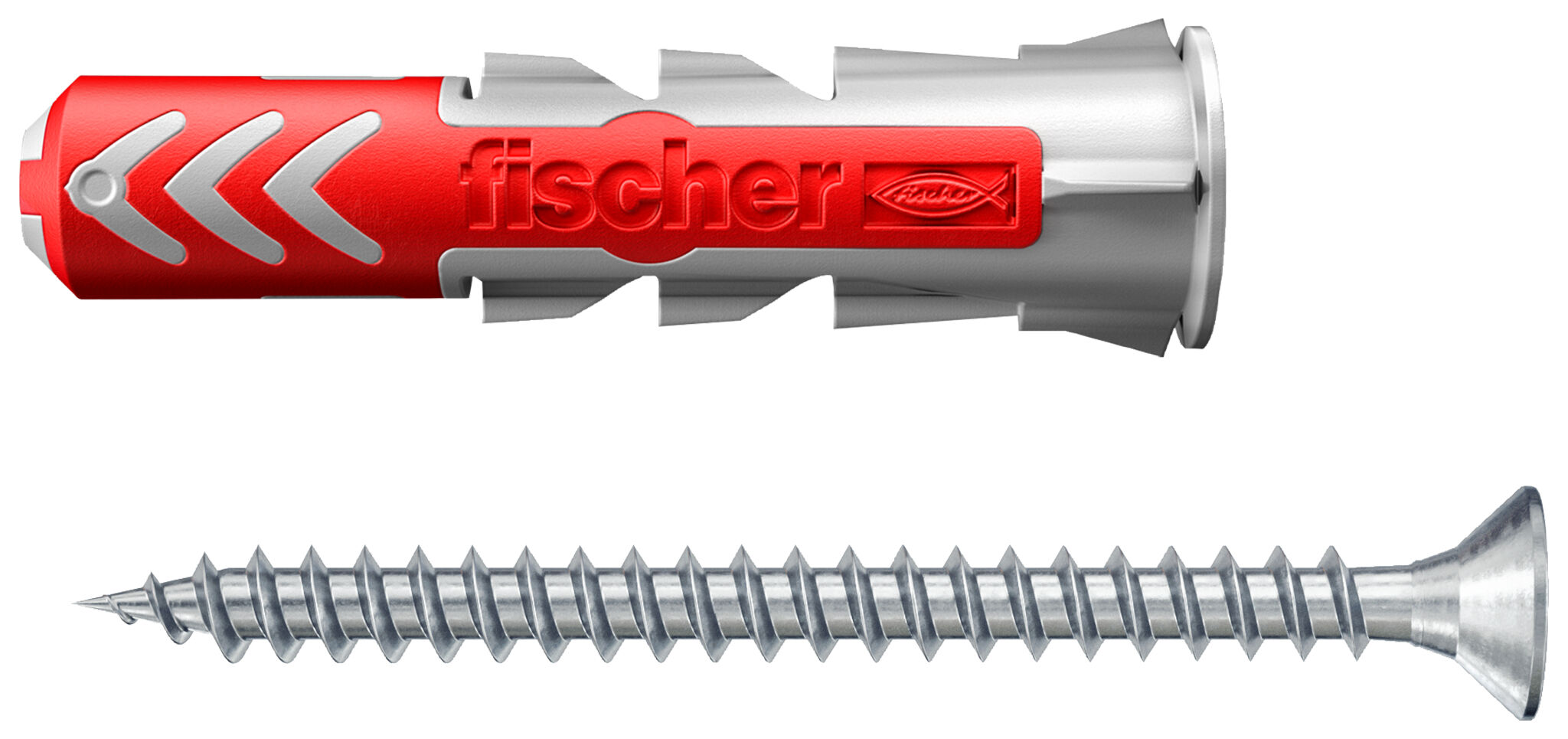 Дюбель распорный FISCHER Duopower 8x40 с саморезом / 534998f (8шт)