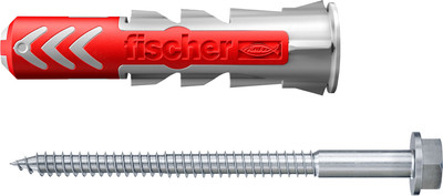 Дюбель распорный FISCHER Duopower 10x50 с саморезом / 534999f (4шт) -