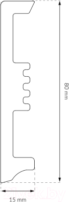 Плинтус Arbiton Stiq STX810 230 Дуб Морж (2.2м)