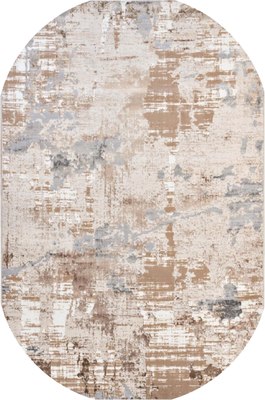 Ковер Radjab Carpet Бьянка Овал D051A / 10607RK-B (2.4x3.4, Cream Shirink/Vizon Fdy) - 