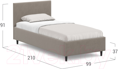 Купить Односпальная кровать Moon Family 1259 / MF011775 в Бобруйске