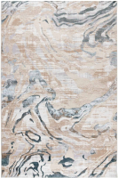 Ковер Radjab Carpet Бьянка Прямоугольник D007A / 8561RK-B (1x2, Cream Shirink/Blue Fdy) - 