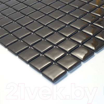 Комплект мозаики Gidrostroy Glass Mosaic QN-007 (317x317, черный, 5шт)