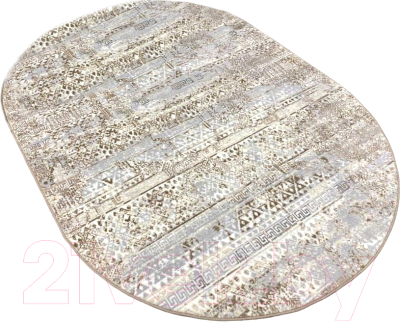 Ковер Radjab Carpet Бьянка Овал D057A / 8796RK-B (2x2.9, Cream Shirink/Vizon Fdy)